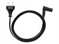 Kable komputerowe i do monitorów - Kabel zasilający sieciowy 3m ósemka kątowy - miniaturka - grafika 1