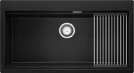 Zlewozmywaki - Zlew BRANDE ZONE 900-90 BLACK METALLIC (czarny metalik) zwijany ociekacz ROLLMATA - miniaturka - grafika 1