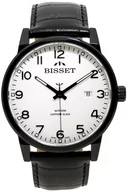 Zegarki męskie - Zegarek Bisset BIS185 BSCE62 biały czarny - Natychmiastowa WYSYŁKA 0zł (DHL DPD INPOST) | Grawer 1zł | Zwrot 100 dni - miniaturka - grafika 1