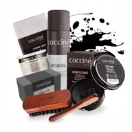 Środki do obuwia i ubrań - Duży Zestaw 8w1 do Butów z Czarną Pastą Impregnatem i Akcesoriami Coccine - miniaturka - grafika 1