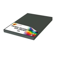 Szkolne artykuły papiernicze - Papier techniczny A4 200g grafitowy 50 arkuszy - miniaturka - grafika 1