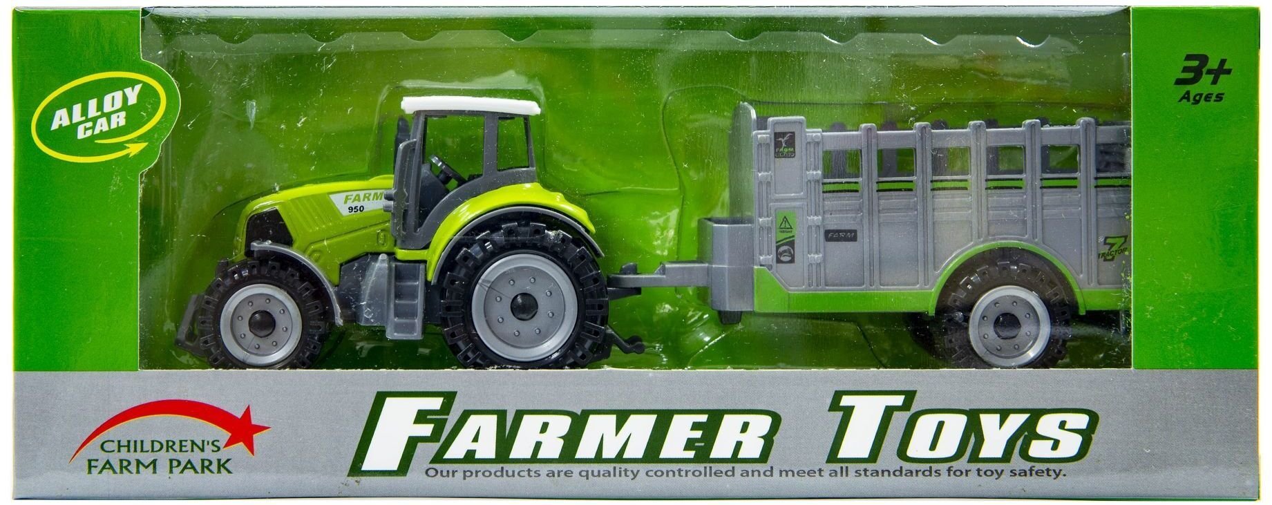 Coil Traktor z przyczepą zielony
