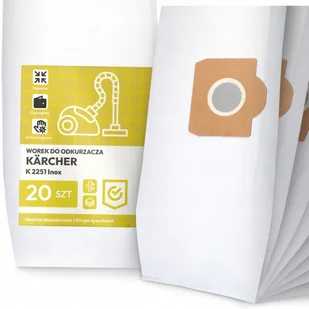 20x Worek do Odkurzacza Kärcher K 2251 Inox Syntetyczny Pojemny Duży Worki - Worki do odkurzaczy - miniaturka - grafika 1