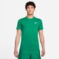 Koszulki sportowe męskie - Koszulka sportowa męska Nike AR4997MNSWCLUBTEEZIELONY - miniaturka - grafika 1