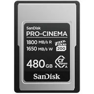 Karty pamięci - SanDisk PRO-CINEMA CFexpress Type A Card - 480GB CFexpress typ A - miniaturka - grafika 1