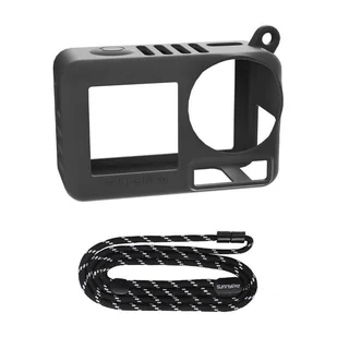 Silikonowe etui z paskiem Sunnylife OA5-BHT885-D do ACTION 5 PRO (czarny) Sunnylife - Torby fotograficzne i futerały - miniaturka - grafika 1