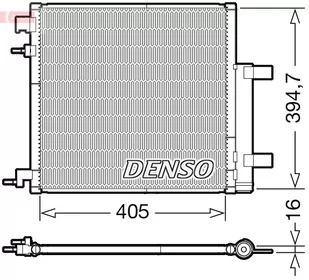 Chłodnica klimatyzacji DENSO DCN15006 95480135 z osuszaczem CHEVROLET - Chłodnice - miniaturka - grafika 1