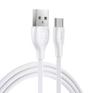 REMAX Lesu Pro kabel przewód USB - USB Typ C 480 Mbps 2,1 A 1 m biały (RC-160a white) RC-160a white - Kable komputerowe i do monitorów - miniaturka - grafika 1