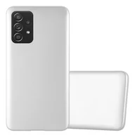 Etui i futerały do telefonów - Pokrowiec Do Samsung Galaxy A52 (4G / 5G) / A52s w METALLIC SREBRNY Etui TPU Silikon Obudowa Ochronny Case Cover Cadorabo - miniaturka - grafika 1