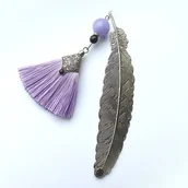 Zakładki do książek - Elegancka zakładka - chalcedon i onyks - miniaturka - grafika 1