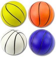 Piłki dla dzieci - Piłka Do Koszykówki Piankowa Do Odbijania Kopania Zabawy 12cm LEAN TOYS - miniaturka - grafika 1