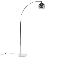 Lampy stojące - Lampa Podłogowa Metalowa Srebrna Paroo - miniaturka - grafika 1
