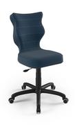 Fotele i krzesła biurowe - Krzesło Krzesło młodzieżowe Petit czarny Velvet 24 rozmiar 6 - miniaturka - grafika 1