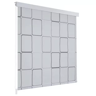 vidaXL Roleta prysznicowa 140 x 240 cm, wzór w kwadraty - Rolety - miniaturka - grafika 1