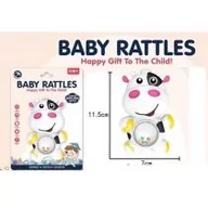 Grzechotki dla dzieci - Gryzaczek grzechotka krówka - Icom - miniaturka - grafika 1