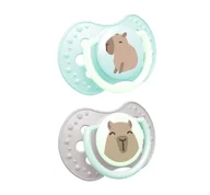 Smoczki uspokajające - Lovi CapiChill smoczek silikonowy dynamiczny od 18 miesiąca Boy 2 sztuki - miniaturka - grafika 1