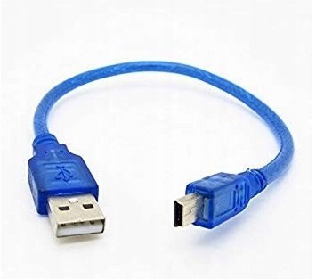 Kabel USB A na mini USB B dł.23cm