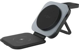 Fixed Ładowarka indukcyjna 3w1 MagFlex Alu, Qi, MagSafe, szara - Ładowarki do telefonów - miniaturka - grafika 1