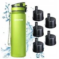 Shakery i bidony sportowe - Butelka Filtrująca Filtr Bidon AQUAPHOR CITY 800ml Zielona Zestaw 5 Wkładów - miniaturka - grafika 1