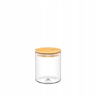 WILMAX Słoik z bambusową pokrywką 600 ml WL-888502/A - Pojemniki kuchenne - miniaturka - grafika 1