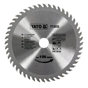Yato YT-6058 Piła tarczowa z węglikiem wolframu 160x20x48t - Tarcze do pił - miniaturka - grafika 1