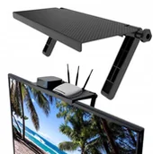 Półki do salonu - Półka Nakładana Uchwyt Na Monitor Tv Dekoder Dvb-T - miniaturka - grafika 1