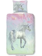 Pościel dla dzieci - Good Morning Komplet pościeli "Unicorn" w kolorze zielono-różowym - miniaturka - grafika 1