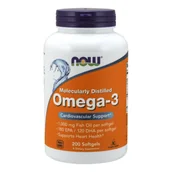 Witaminy i minerały - Now Foods OMEGA-3 1000mg 200kaps vege EPA DHA - suplement diety USA - miniaturka - grafika 1
