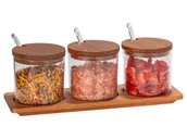 Pojemniki kuchenne - Wenko Zestaw 3 lub 4 pojemników na przyprawy (Okrągły z łyżeczką, 3 szt.) - miniaturka - grafika 1