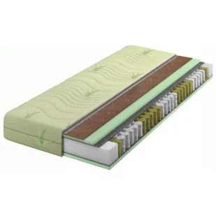 Materac kieszeniowo-kokosowy aloe vera 160x200 R3-S64 - Materace - miniaturka - grafika 1