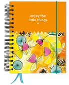 Notesy i bloczki - Bujo bullet 180 stron notatnik A5+ kropki pamiętnik gumka - miniaturka - grafika 1