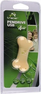 Pendrive Tracer Pendrive 4GB Tracer Kość Kostka USB 2.0 żółty - Pendrive - miniaturka - grafika 1