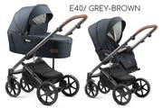 Wózki dziecięce - JEDO TAMEL 2W1 E40/ Grey-Brown - miniaturka - grafika 1