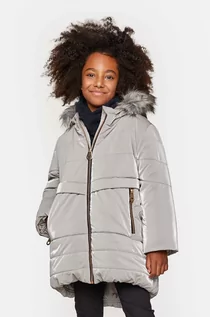 Kurtki i płaszcze dla dziewczynek - Coccodrillo kurtka dziecięca kolor szary - grafika 1