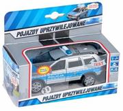 Samochody i pojazdy dla dzieci - Hipo Auto Policja Volvo 14cm z dźwiękiem w pud - miniaturka - grafika 1