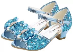 Buty Sandałki Księżniczki Na Obcasie Niebieskie Roz. 28, Hopki - Moda i Uroda OUTLET Buty Sandałki Księżniczki Na Obcasie Niebieskie Roz. 28, Hopki - Moda i Uroda OUTLET - miniaturka - grafika 1