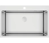 Zlewozmywaki - Deante Olfato ZPO_010C Stal szczotkowana - miniaturka - grafika 1