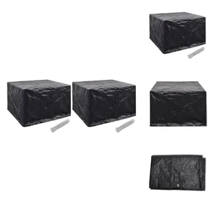 vidaXL Pokrowce na meble ogrodowe 2 szt. 8 oczek 135x135x90 cm - Pokrowce ochronne na meble ogrodowe - Pokrowce na meble ogrodowe - miniaturka - grafika 1