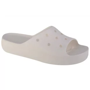 Klapki Crocs Classic Platform Slide W 208180-100 białe - Klapki i japonki męskie - miniaturka - grafika 1