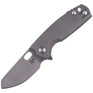 Nóż składany Fox Baby Core Stonewashed Titanium, Stonewashed M390 by Jesper Voxnæs (FX-608 TI) - Noże - miniaturka - grafika 1