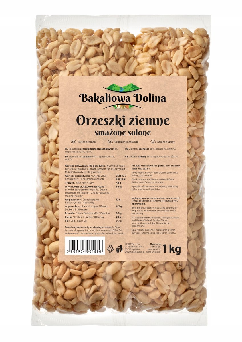 Orzeszki ziemne smażone solone TOPS 400 g
