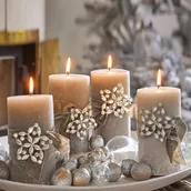 Ozdoby bożonarodzeniowe - Dekoracyjne pinezki, zestaw 4 szt. Custer - miniaturka - grafika 1