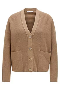 BOSS Damski sweter Willia Cardigan, średni beżowy (262), M - Swetry damskie - miniaturka - grafika 1