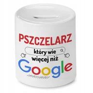 Skarbonki - Skarbonka Dla Pszczelarza na Urodziny na Prezent z Nadrukiem ze Zdjęciem + Opakowanie na prezent (wzór 04) - miniaturka - grafika 1