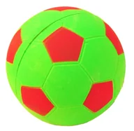 Zabawki dla psów - Zabawka Dla Psa Piłka 90MM Football Zielona Z769 - miniaturka - grafika 1