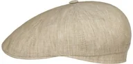Czapki męskie - Kaszkiet Lniany Bricksford 8 Panel by Stetson, beżowy, 57 cm - miniaturka - grafika 1