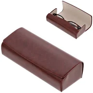 Akcesoria do okularów - Etui okularowe na magnes ET-126B brązowe - miniaturka - grafika 1