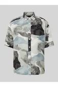 Koszule męskie - Koszula casualowa o kroju regular fit ze wzorem na całej powierzchni model BUD - Only & Sons - miniaturka - grafika 1