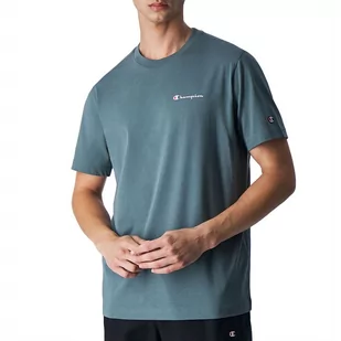 Koszulka Champion Crewneck 219214-GS510 - niebieska - Koszulki sportowe męskie - miniaturka - grafika 1