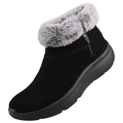 Skechers Damskie botki ON-The-GO Encore Snow-Caped, czarne, 7 UK, Czarny, 40 EU